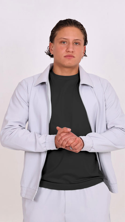 The Signature Tech Suit - Silver Ash